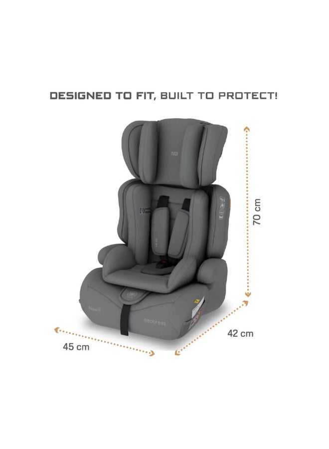 neobreez I-Elek 3 In 1 Universal Children‘S I-Size Toddler Car Seat,Ece R129,Group 1/2/3,High Back Booster Seat,Adjustable Headrest,3-Point Safety Belt,5 Point Harness(9-36 Kg,76-150 Cm,9M To 12Yrs) - Image 5