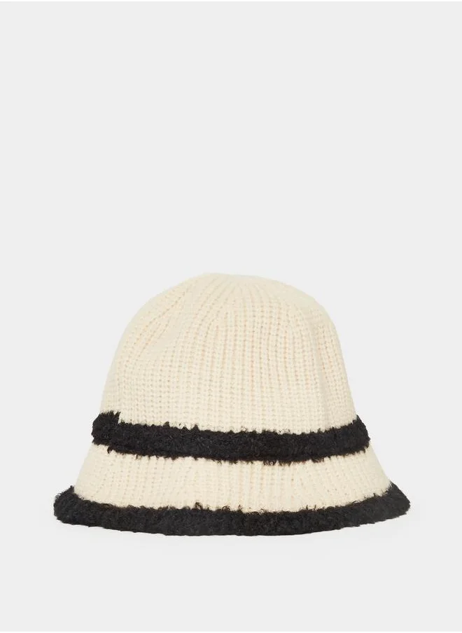 Styli Two Stripe Crochet Hat