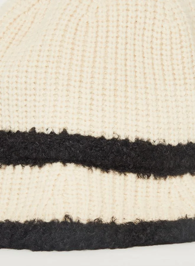 Styli Two Stripe Crochet Hat
