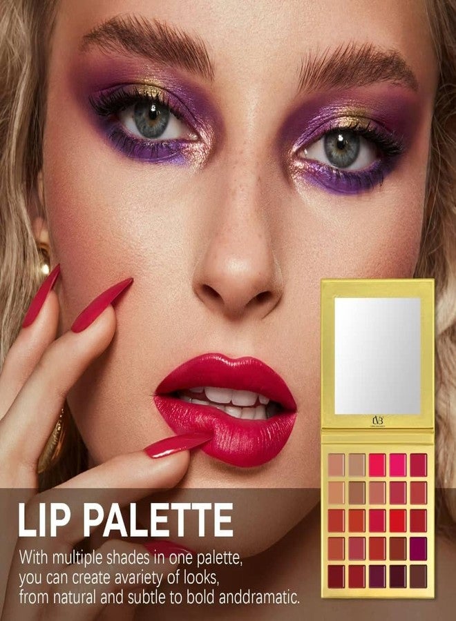 Cvb 25 Color Lipstick Lip Gloss Palette 24H Long-lasting moisturizing Waterproof matte Lip Palette Makeup,Pigmented Lipstick Set C222 - Image 5