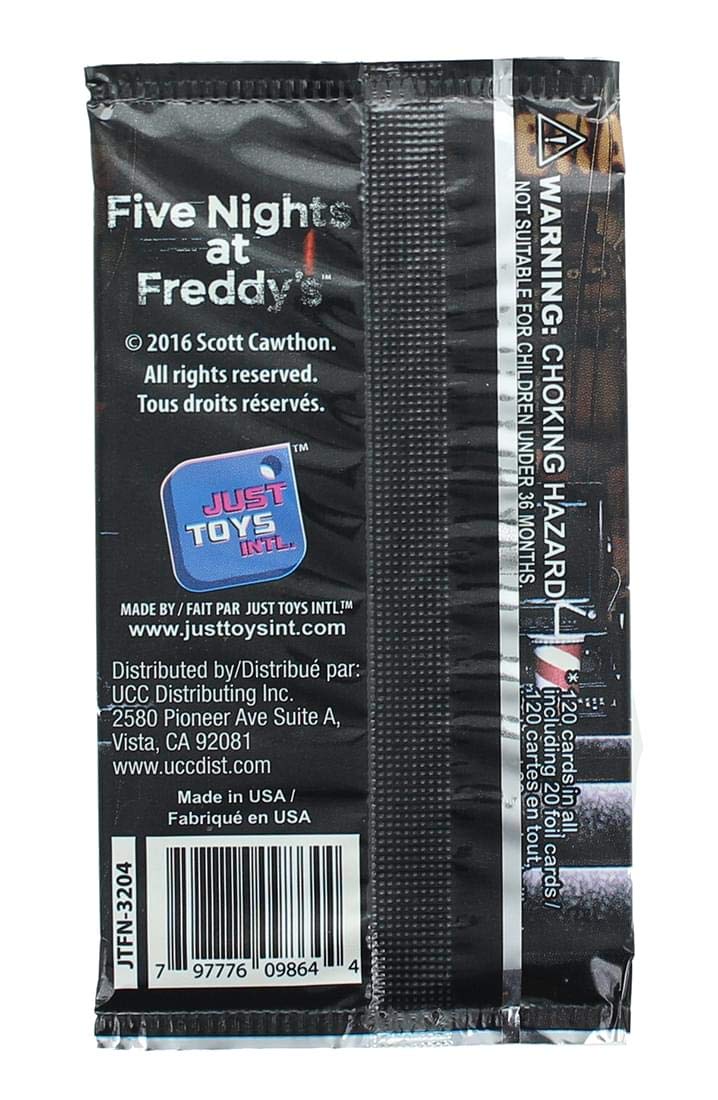 Five Nights at Freddy's Just Toys Intl. Five Nights at Freddy's Trading Card Pack - Image 3