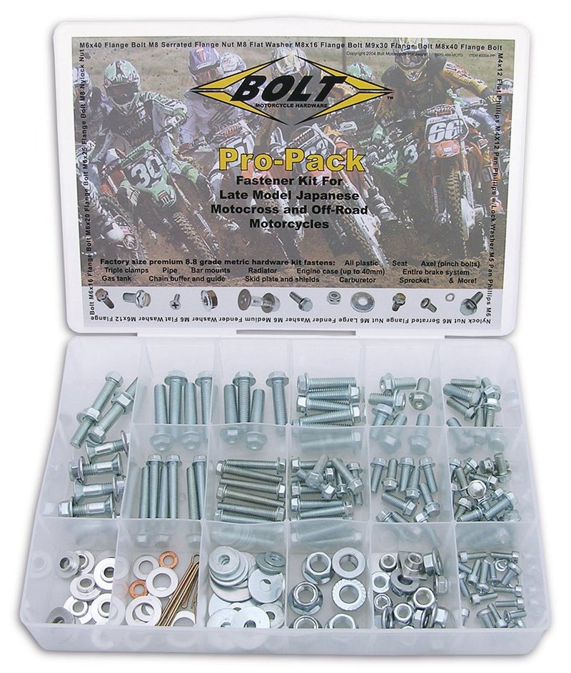Bolt Motorcycle Hardware 2004PP Japanese OffRoad Metric Universal Bolt Kit