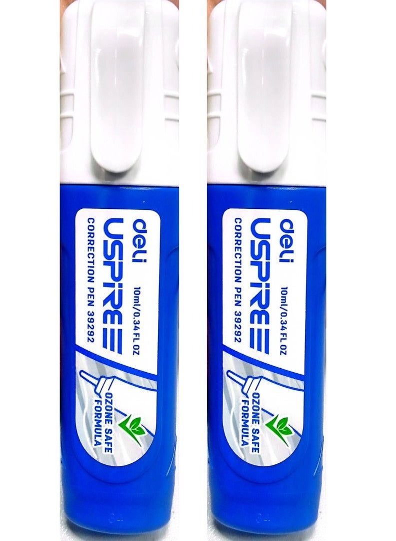 Deli 2-Piece Correction Pen Blue/White  - Image 2