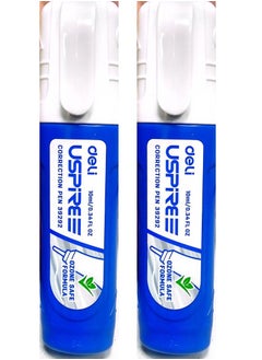 Deli 2-Piece Correction Pen Blue/White  - Image 2