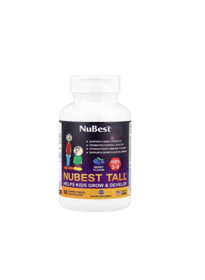 Tall®, Kids Ages 2-9, Berry, 60 Chewable Tablets