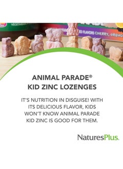 Natures Plus Naturesplus Animal Parade Kidzinc Tangerine Flavor 90 Animalshaped Lozenges Pack Of 2 Organically Chelated Zinc Vegan Gluten Free 180 Total Servings  - Image 3
