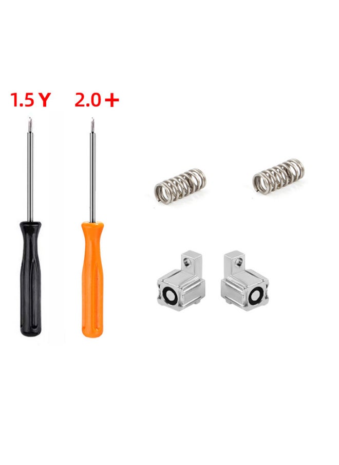 Generic - Metal Lock Buckle For Nintendo Switch Oled Card Buckle Slide Track Slide Spring Back Non-tight-Product Color:Silver Lock + Spring + Screwdriver - Image 1
