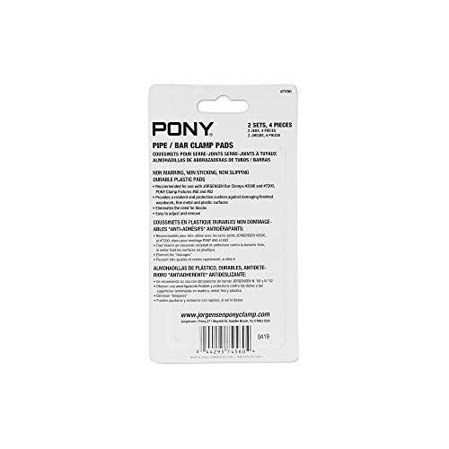 Pony Jorgensen 7456 Cushion Clamp Pads (4-Pack), Black - Image 5