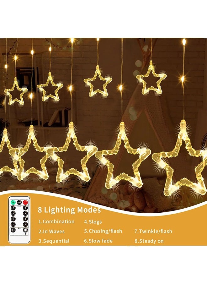 Yoawllty Star Lights Decorations with Battery Case for Party, Bedroom and Wedding, Decorations for Home(Warm White)  - Image 2