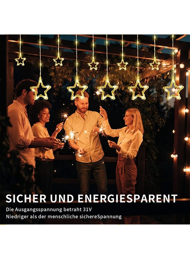 Star Lights Decorations with Battery Case for Party, Bedroom and Wedding, Decorations for Home(Warm White)