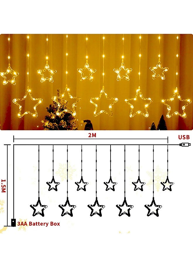 Yoawllty Star Lights Decorations with Battery Case for Party, Bedroom and Wedding, Decorations for Home(Warm White)  - Image 4