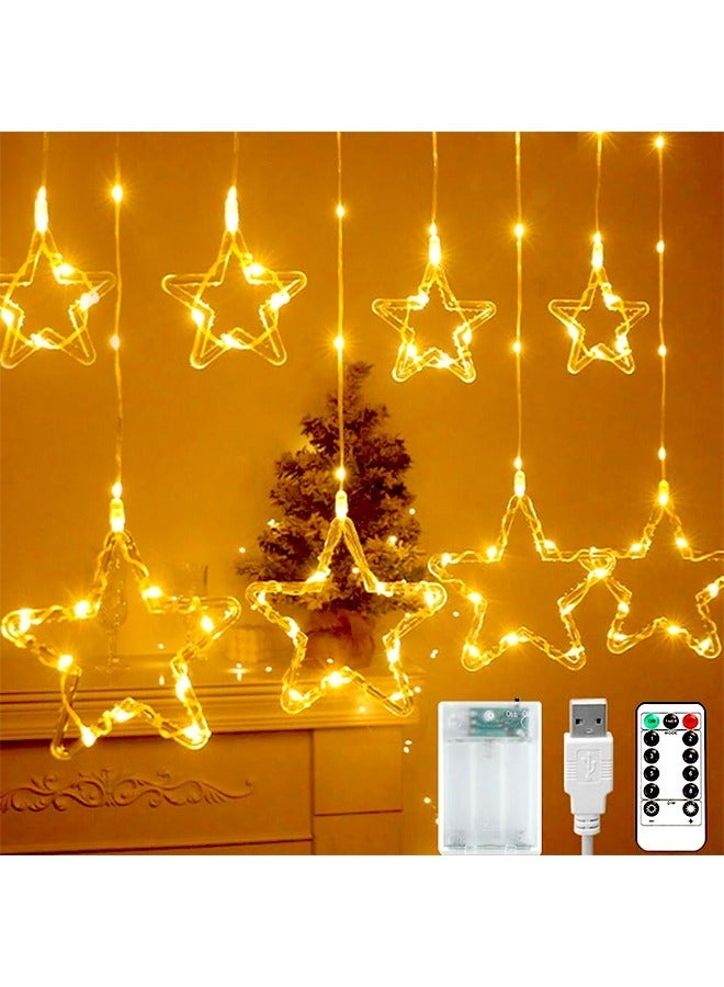 Star Lights Decorations with Battery Case for Party, Bedroom and Wedding, Decorations for Home(Warm White)