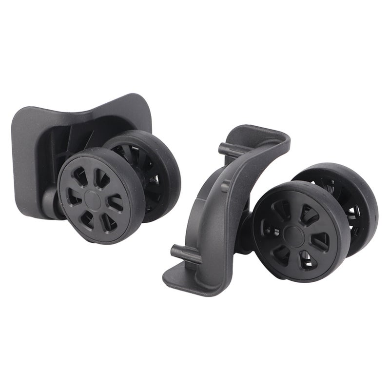 1 Pair Black Luggage Suitcase Caster Swivel Universal Wheel Nylon for Repair Replacement - Image 3