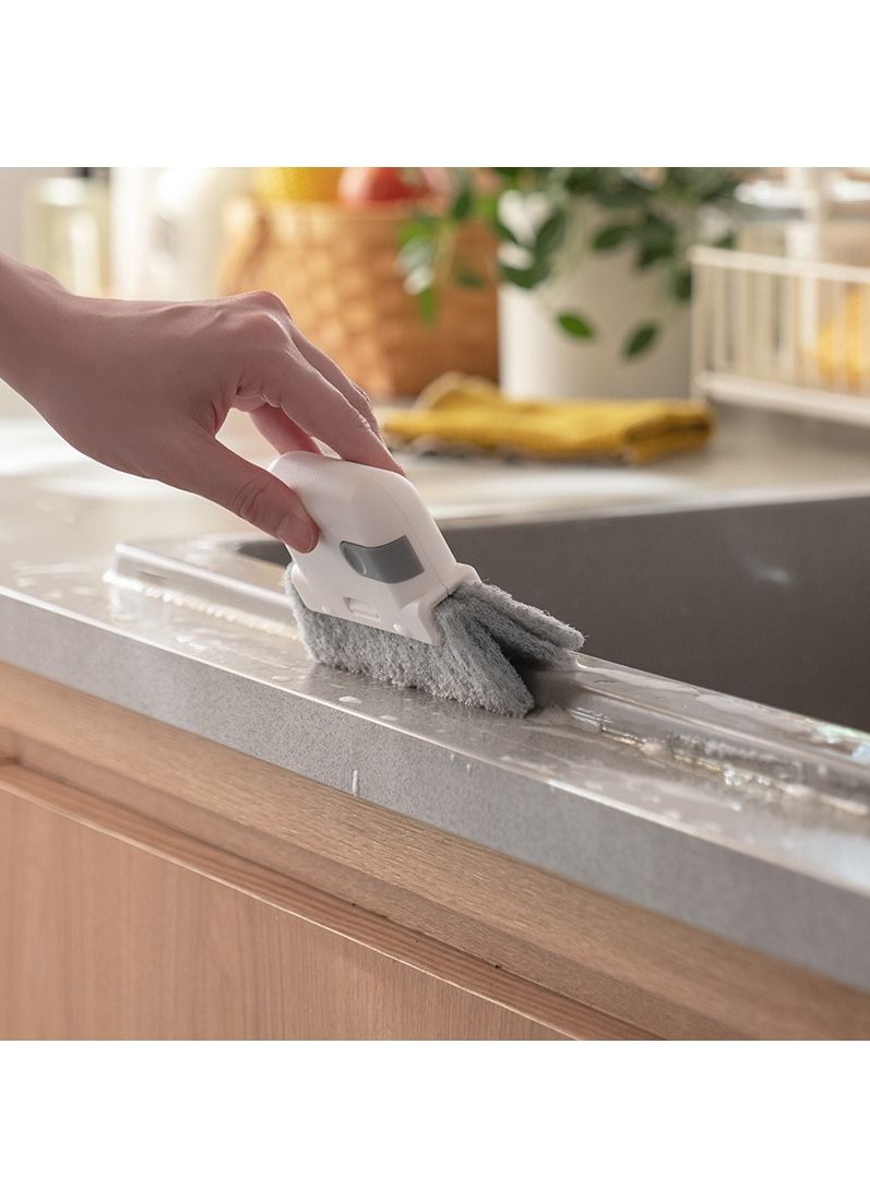2 in 1 Groove Cleaning Tool Window Frame Door Groove Cleaning Brush Sliding Door Track Cleaning Tools Hand-held Crevice Cleaner  - Image 3
