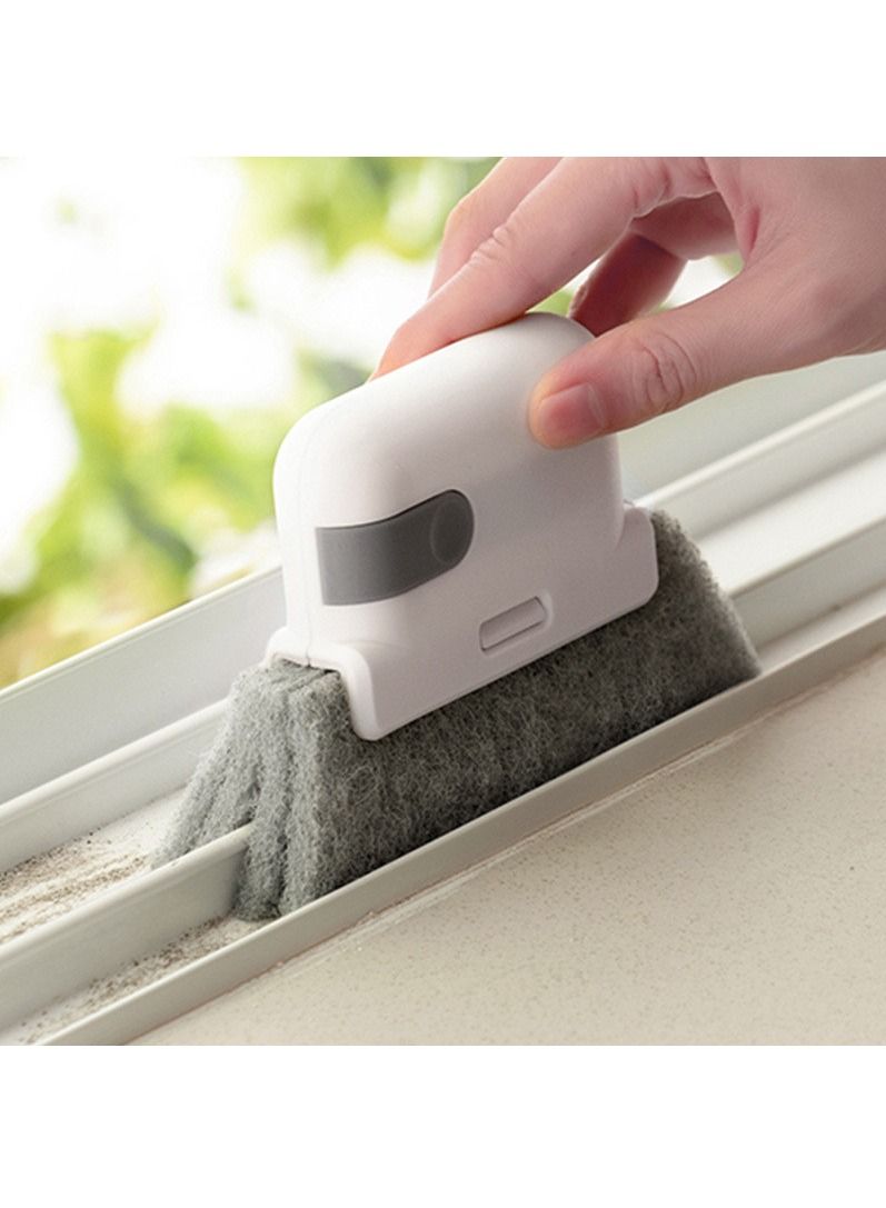 2 in 1 Groove Cleaning Tool Window Frame Door Groove Cleaning Brush Sliding Door Track Cleaning Tools Hand-held Crevice Cleaner  - Image 2