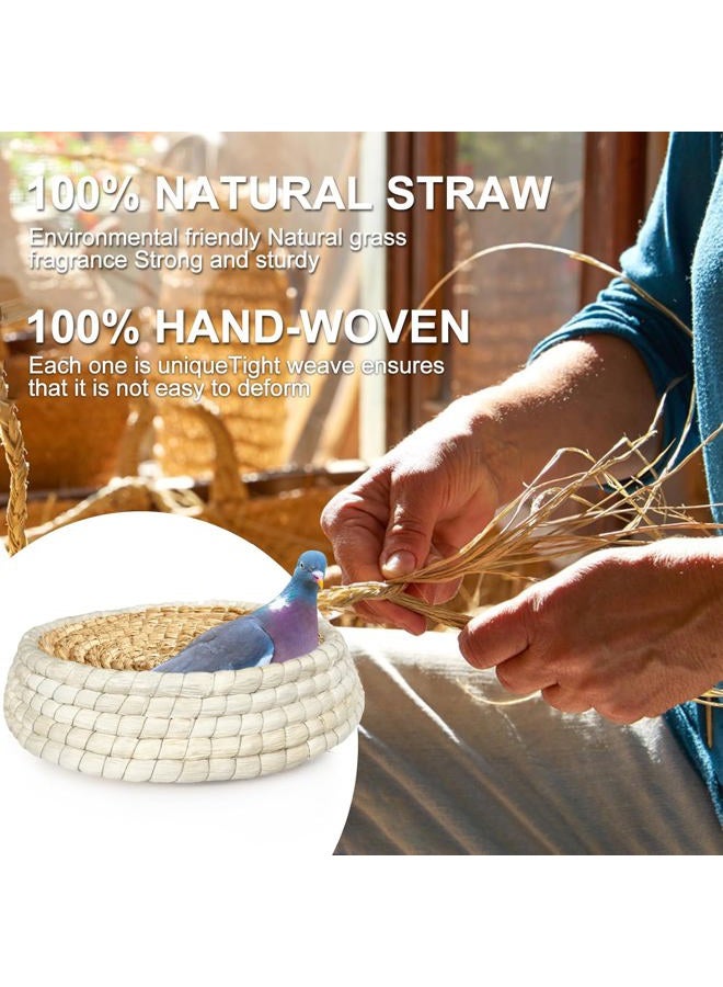 Toolzeen Chicken Nest for Chicken Coop, Handmade Woven Flat Base Straw - 2 Pack 15.5"x15.5"x3.5" Premium Laying Hen Nesting Pads (2 nest) - Image 4