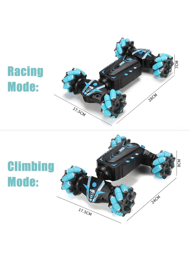 LR - Stunt Car, 4WD 2.4GHz Remote Control Gesture Sensor Toy Cars, 360° Rotating Off Road Vehicle with Lights Music & Spray Launcher, Toy Cars for kids - Image 1