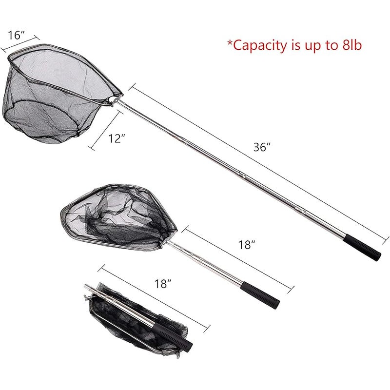 ريستكلاود Restcloud Kescher mit Teleskopstange, ausziehbar auf 127 cm - Image 4