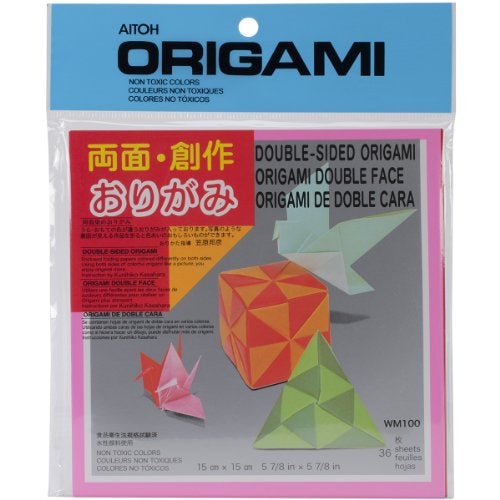Aitoh Double Sided Solid Origami Paper, 5.875 by 5.875-Inch, 36/Pack - Image 4