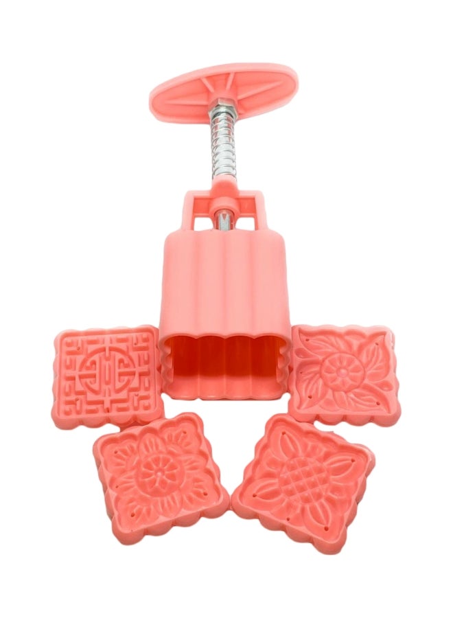 Flower Shapes Food Mould Tool Set of 5 - Pink pink 14 x 6 x 4cm - Image 1