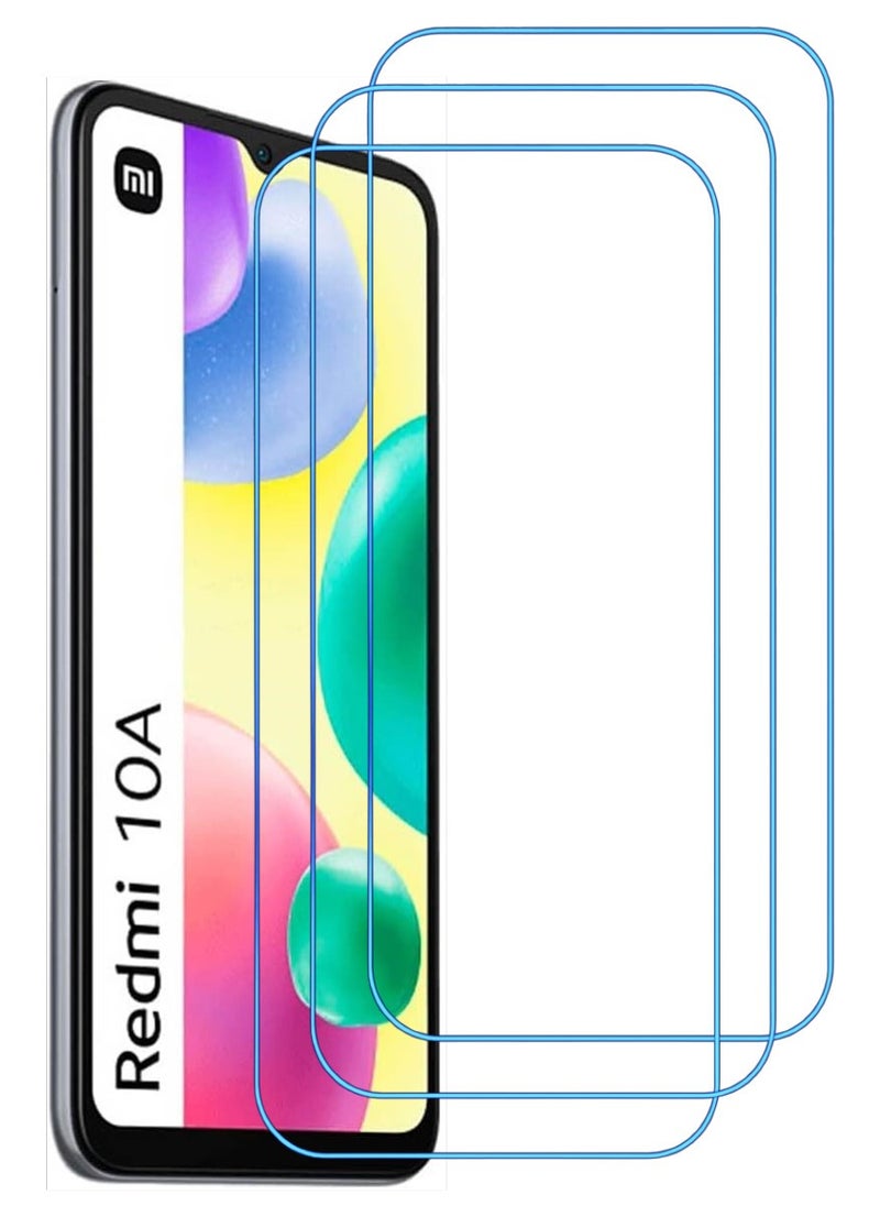 ACLIX 3 Pieces Antistatic ESD Dustproof Premium Quality High Definition Clear Tempered Glass Screen Protector Designed For Xiaomi Redmi 10A - Image 1