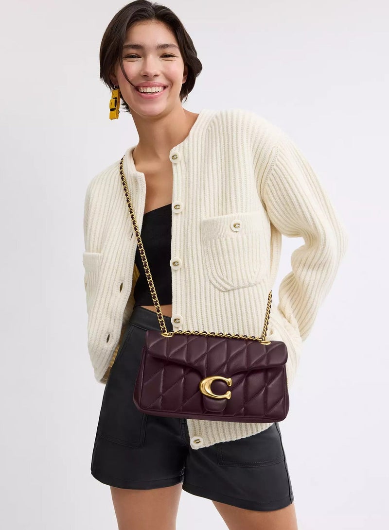 Coachoutlet Tabby Shoulder Bag 26 With Pillow Quilting, Women's Shoulder Bag, Women's Tote Bag, Women's Hand Bag,Women's Cross Body Bag, Women's Wallet, Women's Travel Bag, Burgundy-26cm - Image 2