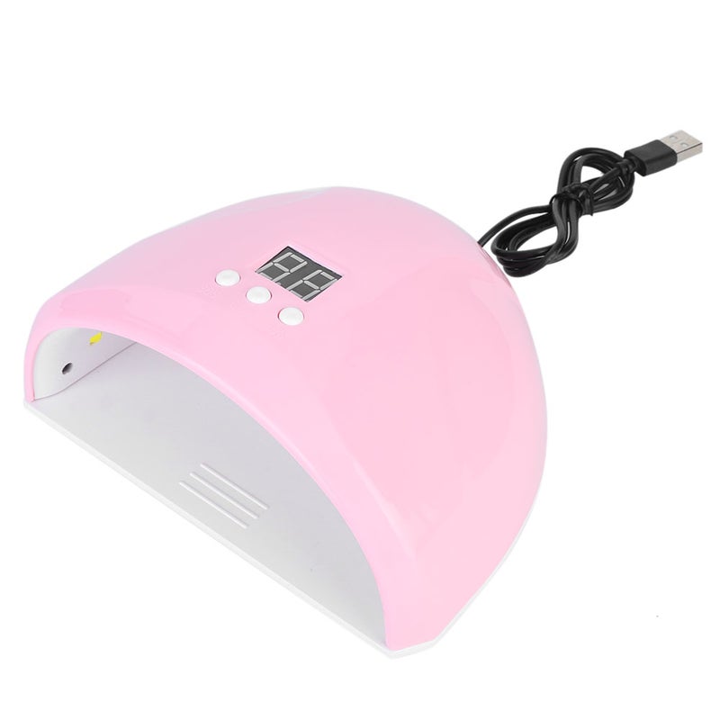 36W Intelligent LED UV Gel Nail Polish Dryer Lamp Fashion Nail Curing Machine Manicure ToolPink - Image 1