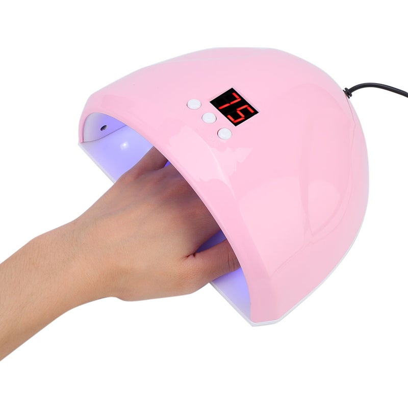 36W Intelligent LED UV Gel Nail Polish Dryer Lamp Fashion Nail Curing Machine Manicure ToolPink - Image 3