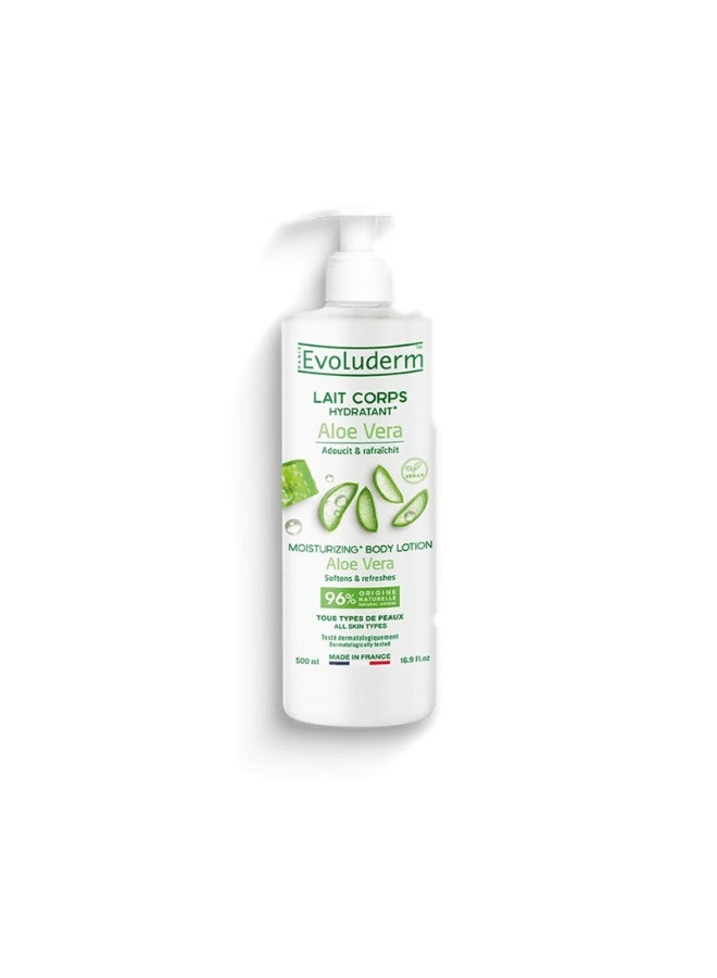 Evoluderm Aloe Vera Moisturizing Body Lotion 500ml - Image 1