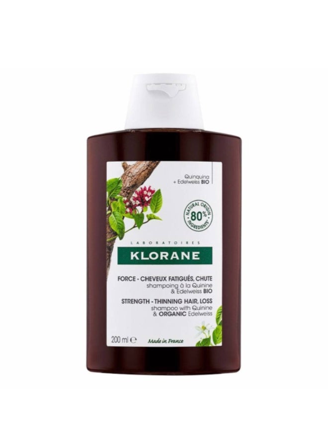 Klorane Bio Quinine Strengthening Shampoo 200ml - Image 1