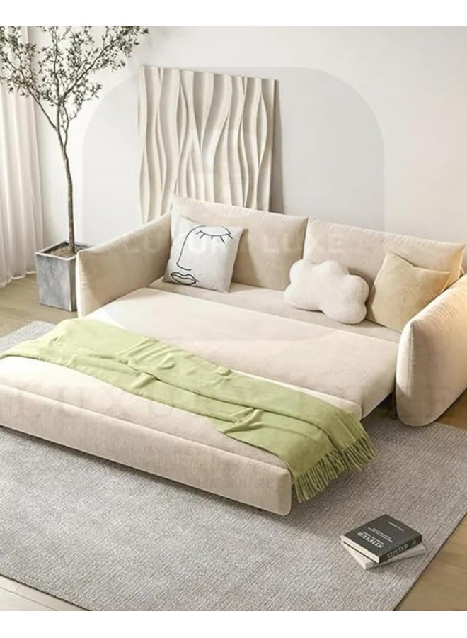 LUXURY LUXE Luxury Luxe Scandinavian Folding Sofa Bed - Velvet Convertible Sleeper  - Image 5