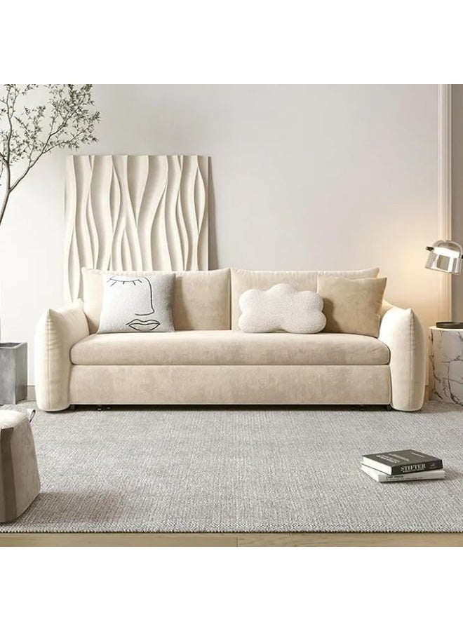 LUXURY LUXE Luxury Luxe Scandinavian Folding Sofa Bed - Velvet Convertible Sleeper  - Image 1