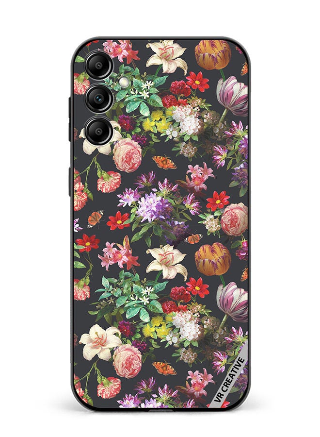 VR CREATIVE Protective Case Cover For Samsung Galaxy A34 Vintage Flower Design Multicolour - Image 1