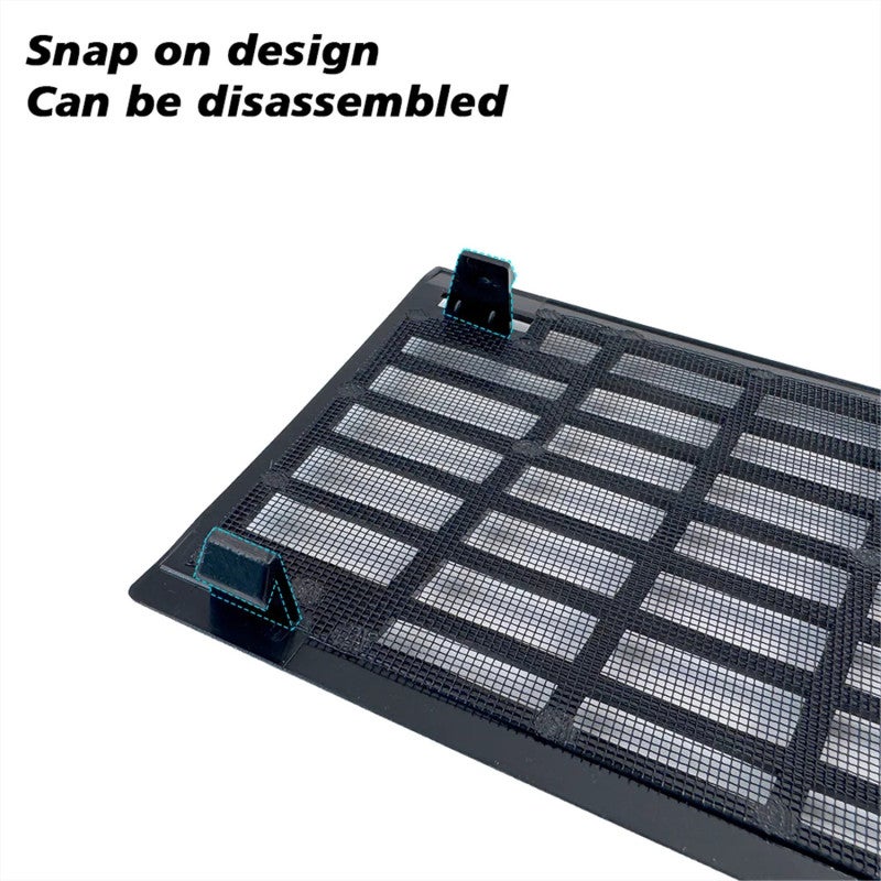 Anti Insect Net: 2 Pcs Black Sturdy ABS Cover With Stainless Steel Mesh - Tailored For Tesla Model Y 2025 Juniper, Anti Rust Easy Install Grille For Air Intake System Protection - Image 4