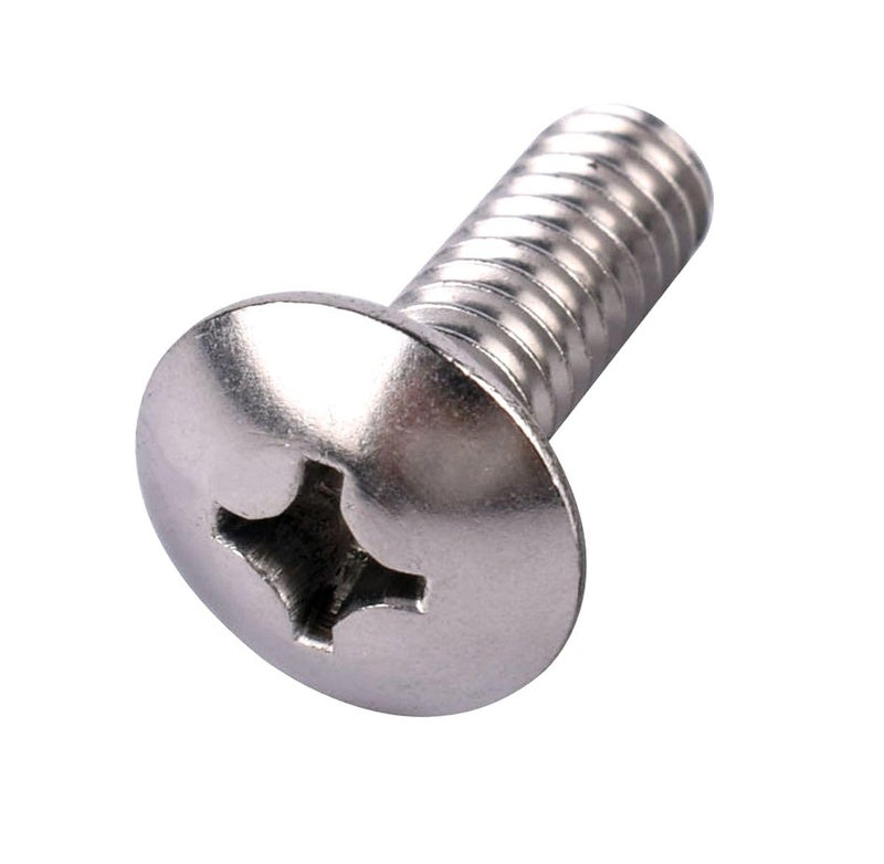 KOSJETHAS Store براغي آلة رأس ترس فيليبس 1/4-20 × 1-3/4"، فولاذ مقاوم للصدأ 304 18-8، خيط آلة كامل UNC، تشطيب لامع، كمية 20 قطعة - Image 1