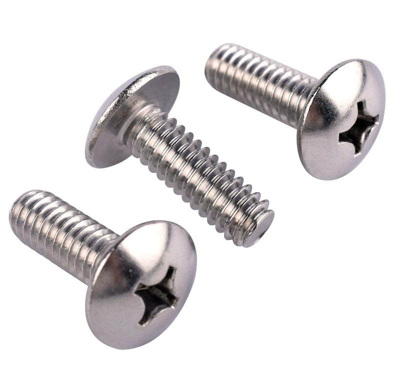 KOSJETHAS Store براغي آلة رأس ترس فيليبس 1/4-20 × 1-3/4"، فولاذ مقاوم للصدأ 304 18-8، خيط آلة كامل UNC، تشطيب لامع، كمية 20 قطعة - Image 3