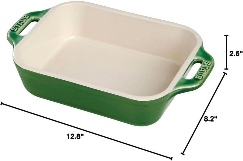 Staub Rectangular Dish Basil 105 x 75  Basil - Image 2