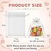 ANZNKU 50PCS White Organza Bags 3x4 Small Gift Bags Bulk for Sachet Jewelry Candy Treat Mini Mesh Bag Drawstring for Wedding Bridal Baby Shower Party Favor Bag for Valentines Mothers Day Birthday - Image 4
