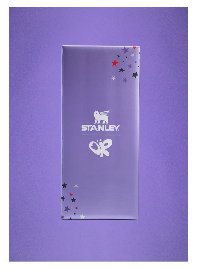 Stanley - Stanley cup H2.0 Stainless Steel with Lid and Straw for Water Iced Tea,Coffee and Smoothie,x Olivia Rodrigo ,40 oz - Image 1