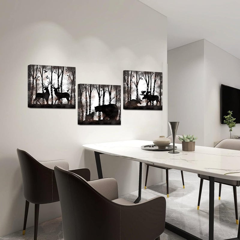 RnnJoile 3 Piece Vintage Wall Art Canvas Set - Image 5