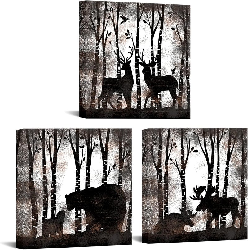 RnnJoile 3 Piece Vintage Wall Art Canvas Set - Image 1