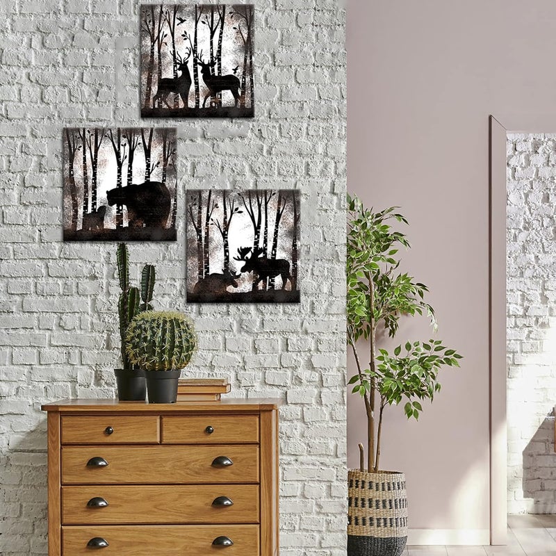 RnnJoile 3 Piece Vintage Wall Art Canvas Set - Image 2