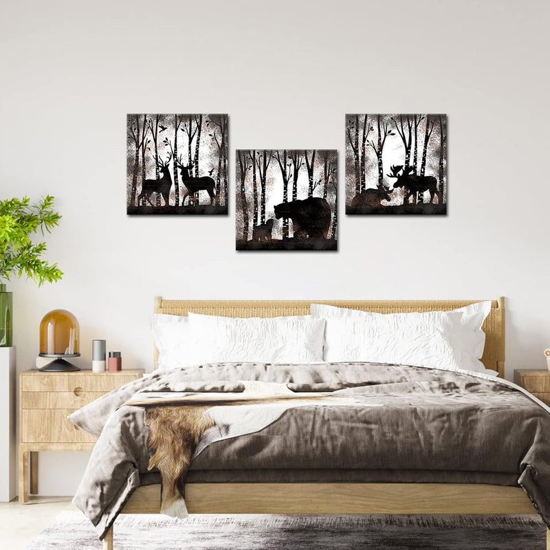 RnnJoile 3 Piece Vintage Wall Art Canvas Set - Image 4