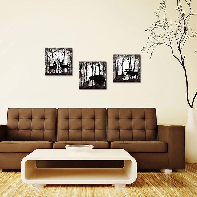 RnnJoile 3 Piece Vintage Wall Art Canvas Set - Image 3