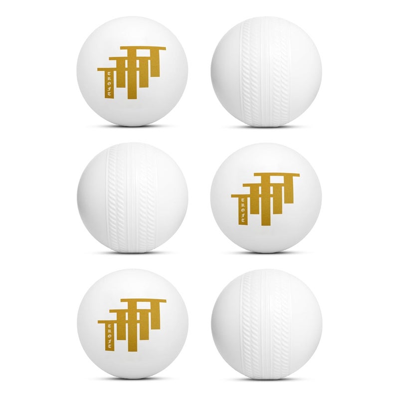 Troft Plastic Ball White Non Toxic (Pack of 6 | 70 Gm Per Ball) - Image 1