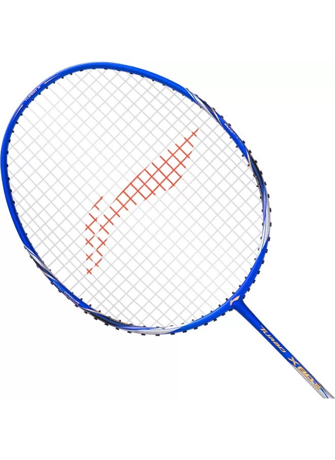 Li-Ning - Turbo Badminton String  X 80 Iii Badminton Racket - Blue/Silver (Strung) - Image 1