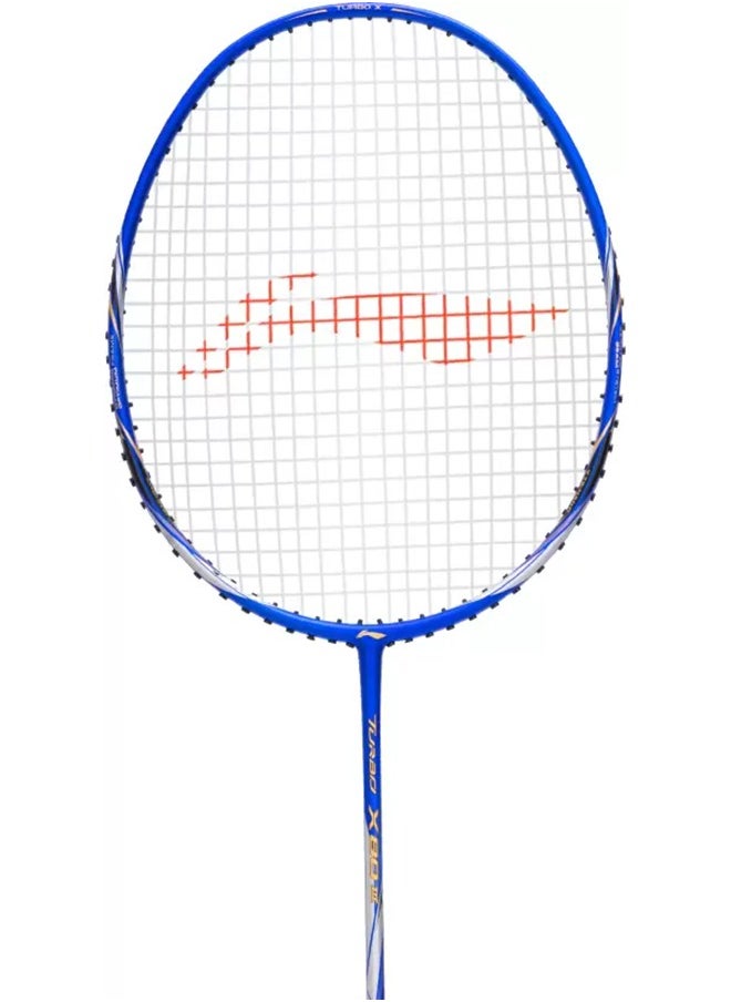 Li-Ning - Turbo Badminton String  X 80 Iii Badminton Racket - Blue/Silver (Strung) - Image 1