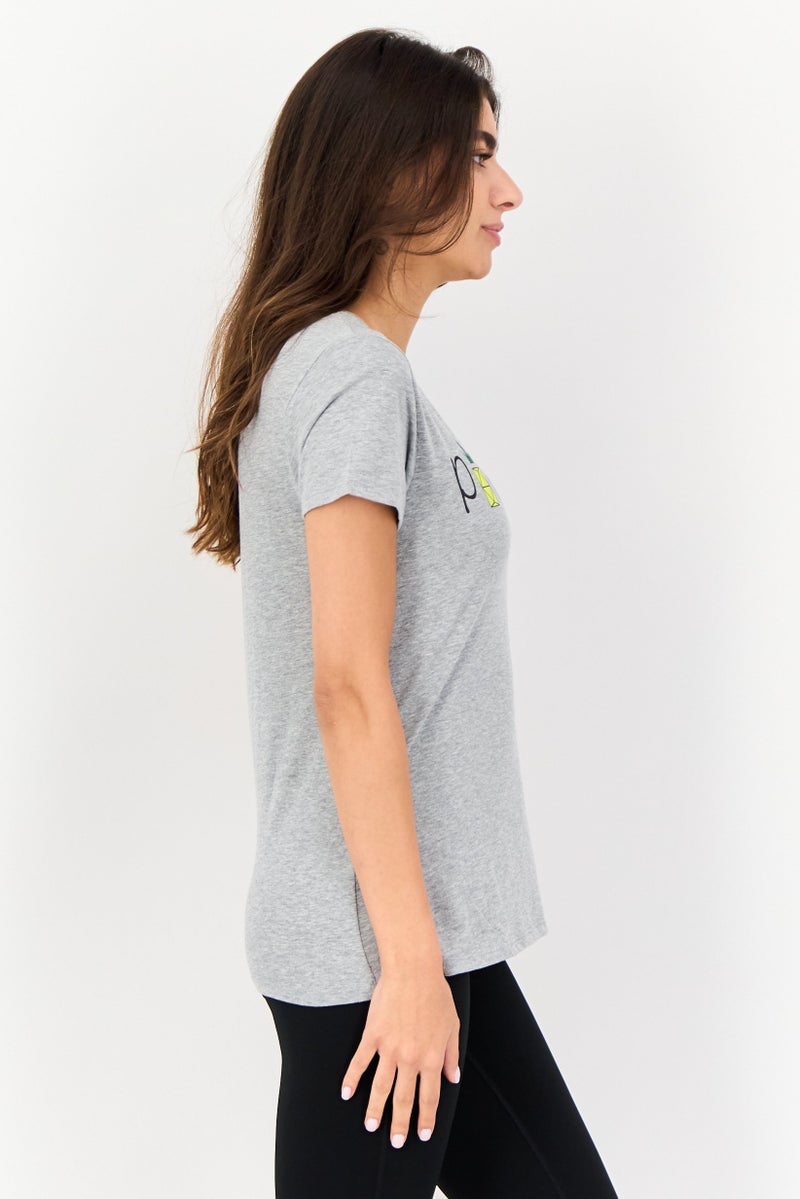 zivame Rosaline x Zivame Women 2 Pieces Crew Neck Graphic Print Short Sleeve Sleepwear Top, Multicolor - Image 2