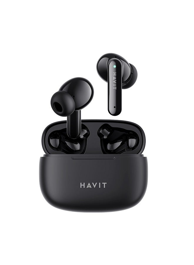 HAVIT True Wireless Earbuds，In-Ear Bluetooth 5.1 Headphones，Bluetooth Earbuds Touch Control ，Light-Weight，10mm Drive，For Calls, Listening To Music, Driving/Black - Image 1