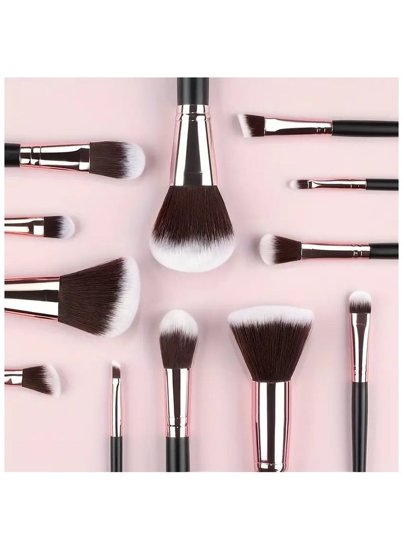 ORiTi 15pcs Makeup Brushes With Travel Portable Case Professional Foundation Blush Eyeshadow Blending Makeup Beauty Tool Ideal Gift Idea For Girls And Women - Image 3